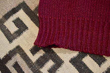 Load image into Gallery viewer, 1940&#39;s boat neck cranberry red wool sweater, Small

